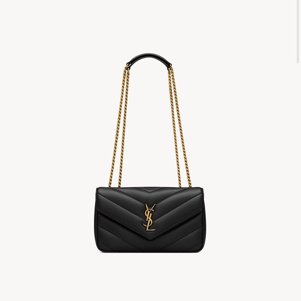 Brand New YSL LOULOU Small in Mattelassé Lambskin - Noir